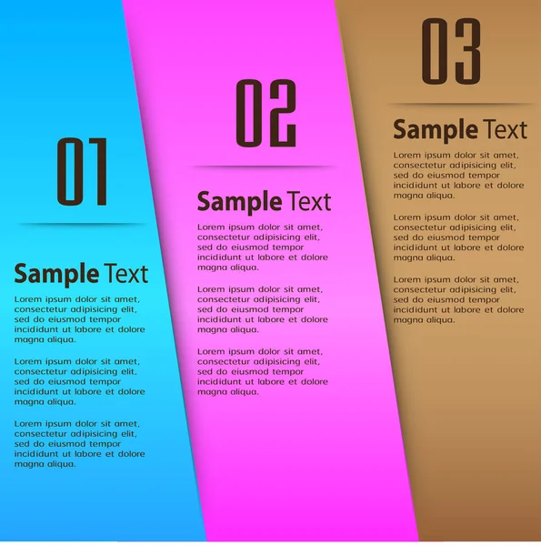 Modèles Modernes Zone Texte Infographie Bannière — Image vectorielle