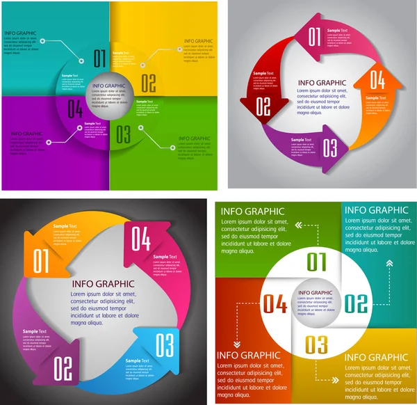 Moderne Textbox Vorlagen Banner Infografiken — Stockvektor