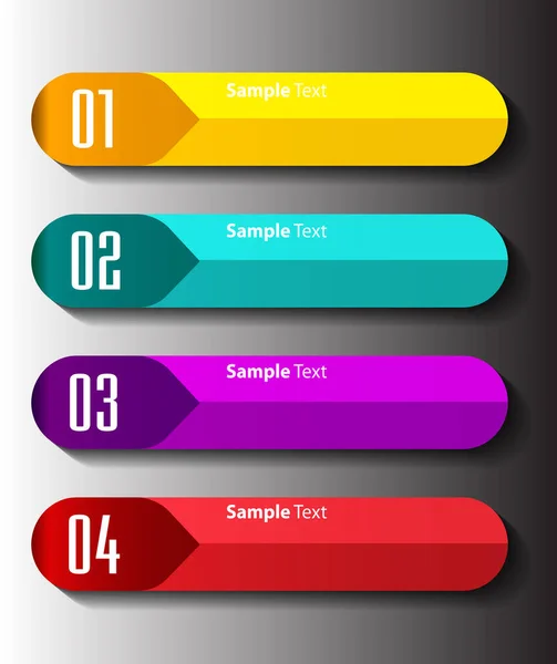 Modern Text Box Templates Banner Infographics — Stock Vector