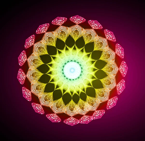 Mandala Elementos Decorativos Étnicos Ilustración Vectorial — Archivo Imágenes Vectoriales