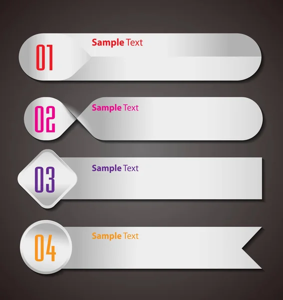 Moderne Textbox Vorlagen Banner Infografiken — Stockvektor