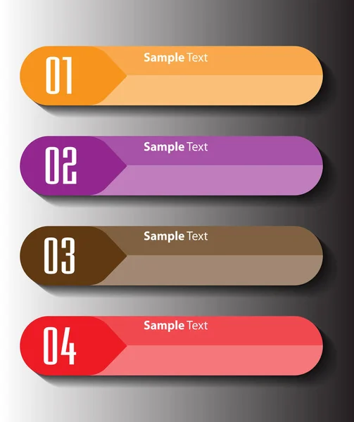 Modèles Modernes Zone Texte Infographie Bannière — Image vectorielle