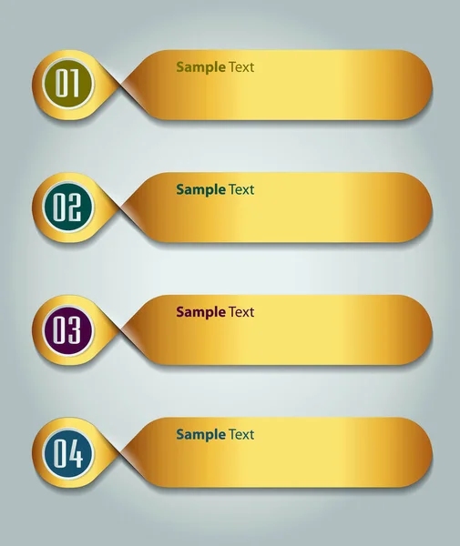 現代のテキストボックステンプレート バナー インフォグラフィック — ストックベクタ