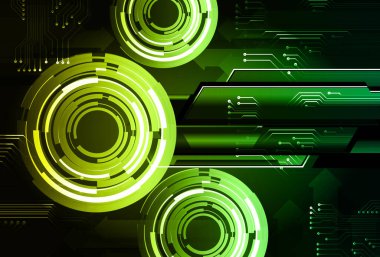 Siber devre gelecekteki teknoloji kavramı