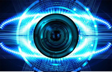 kamera lensleriyle modern dijital arkaplan