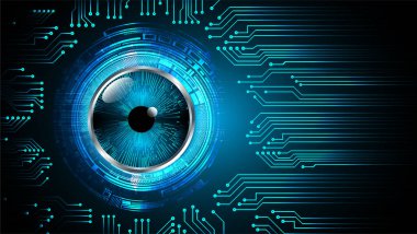 kamera lensleriyle modern dijital arkaplan