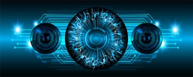 kamera lensleriyle modern dijital arkaplan