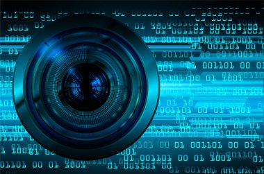 kamera lensleriyle modern dijital arkaplan