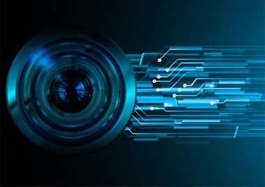 kamera lensleriyle modern dijital arkaplan