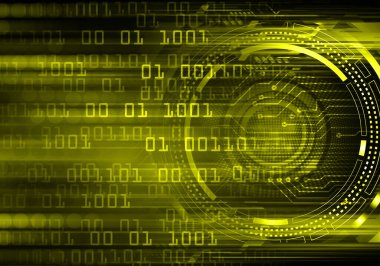 ikili kod ve dijital veriye sahip teknoloji arkaplanı