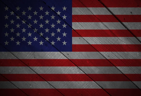 american flag background, vintage effect