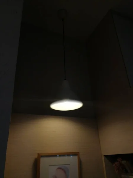 black lamps on the ceiling