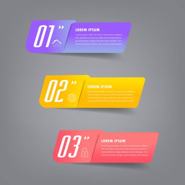 Web sitesi, bilgisayar grafiği, teknoloji ve internet için renkli modern metin kutusu şablonu, afiş