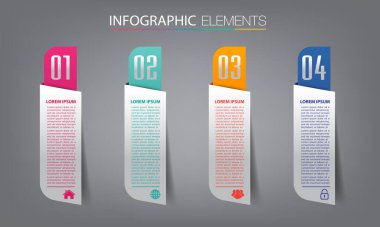 Web sitesi, bilgisayar grafiği, teknoloji ve internet için renkli modern metin kutusu şablonu, afiş