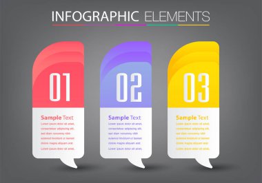 Web sitesi, bilgisayar grafiği, teknoloji ve internet için renkli modern metin kutusu şablonu, afiş