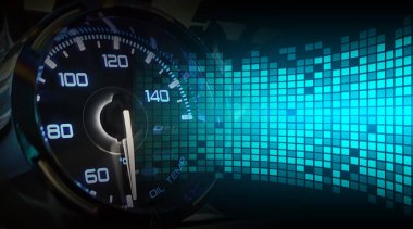 Dijital tablette hız göstergesi