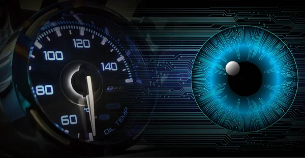 Olho Futuro Relógio — Fotografia de Stock