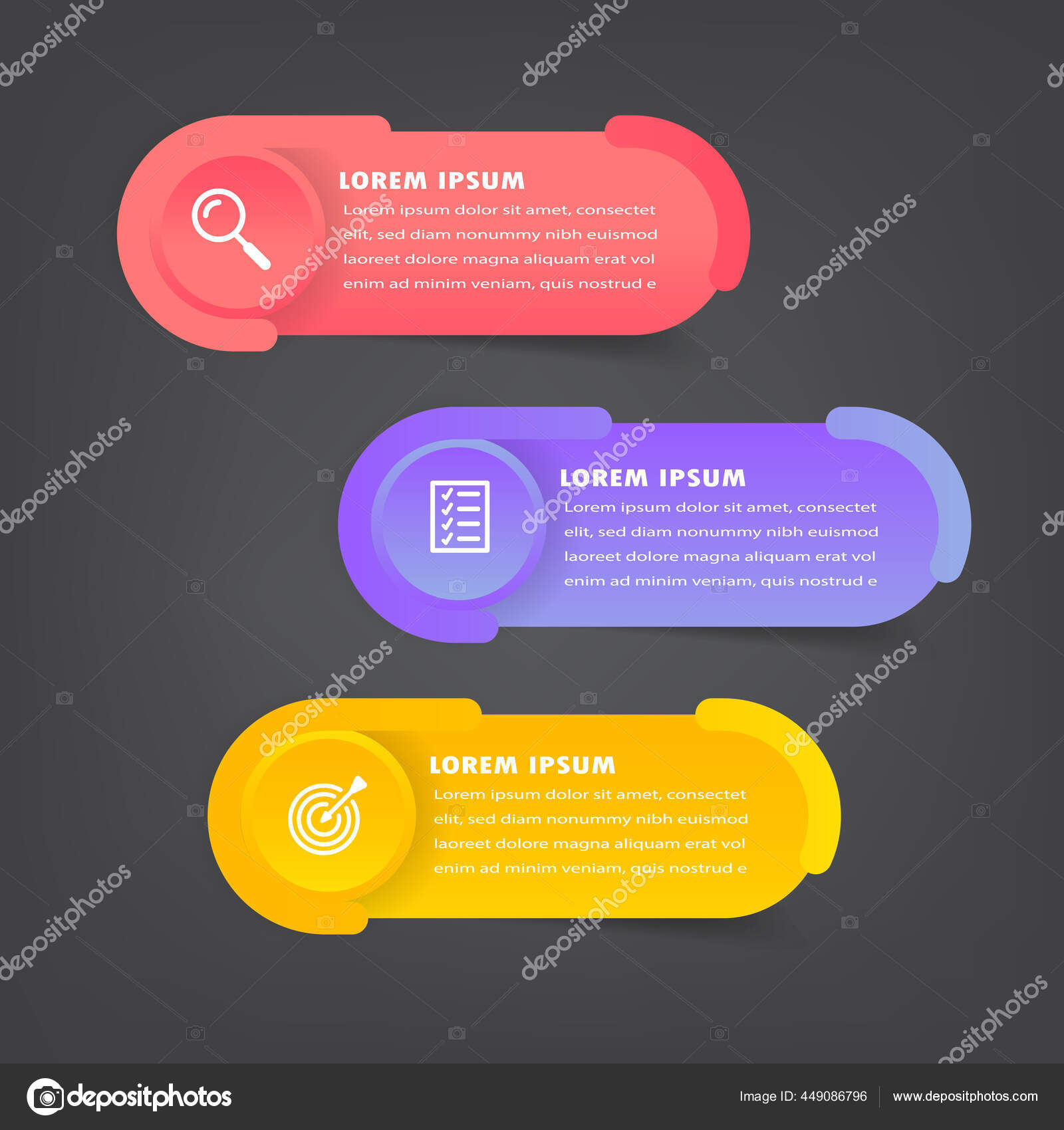 Modern Text Box Templates Banner Infographics Stock Vector Image by