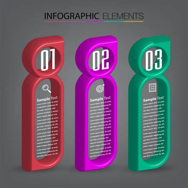 Modern Text Box Templates Banner Infographics — Stock Vector