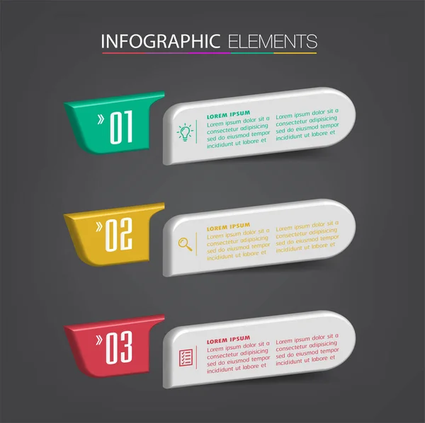 Modern Text Box Templates Banner Infographics — Stock Vector