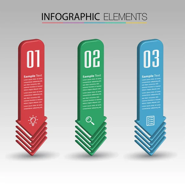 Moderne Tekstvak Sjablonen Banner Infographics — Stockvector