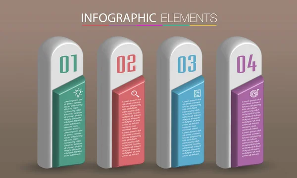 Moderne Textbox Vorlagen Banner Infografiken — Stockvektor