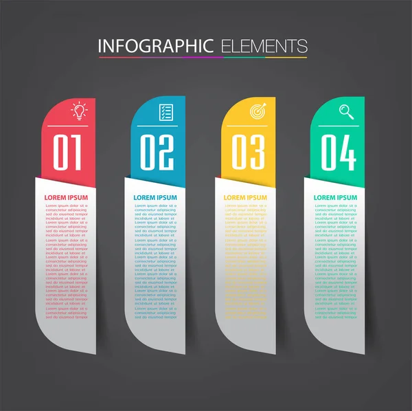 Modern Szövegdoboz Sablonok Banner Infographics — Stock Vector