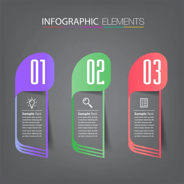 Modern Text Box Templates Banner Infographics — Stock Vector