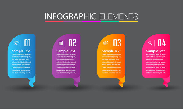 modern text box templates, banner Infographics