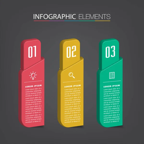 Modern Text Box Templates Banner Infographics — Stock Vector