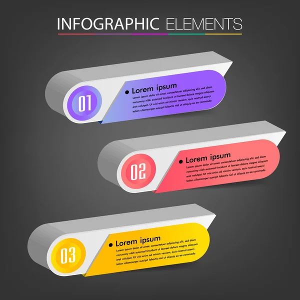 Modern Text Box Templates Banner Infographics — Stock Vector