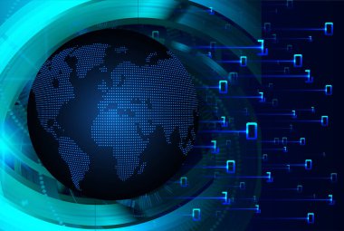 gezegenli soyut fütüristik duvar kağıdı, dijital arkaplan