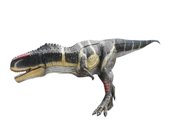 Dinozaur Izolowany Białym Tle — Zdjęcie stockowe