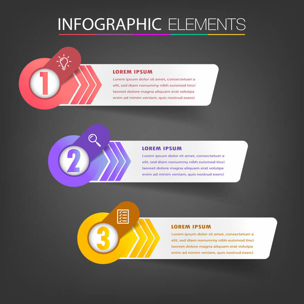 красочный шаблон инфографического баннера с текстовыми полями, цифровая карта для веб-дизайна