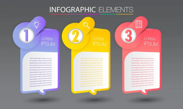 Kleurrijke Infographics Banner Template Met Tekstvakken Digitale Kaart Voor Web — Stockvector