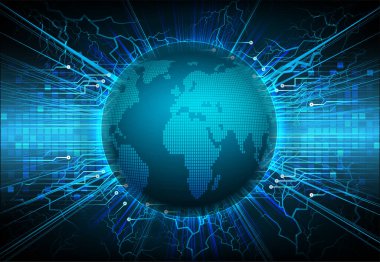 Şifreli toprak küresi dijital duvar kağıdı