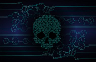 kurukafa siber devre gelecekteki teknoloji konsepti