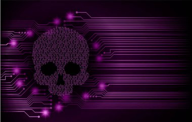 kurukafa siber devre gelecekteki teknoloji konsepti