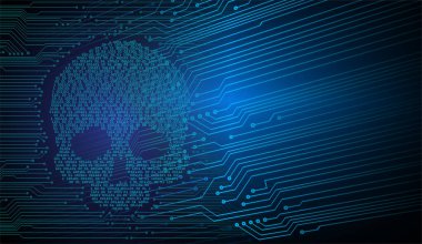 kurukafa siber devre gelecekteki teknoloji konsepti