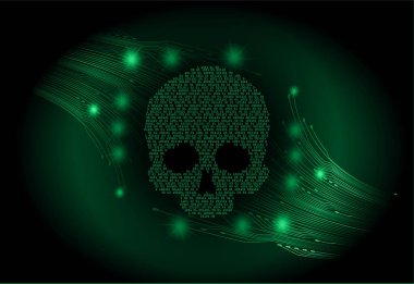 kurukafa siber devre gelecekteki teknoloji konsepti