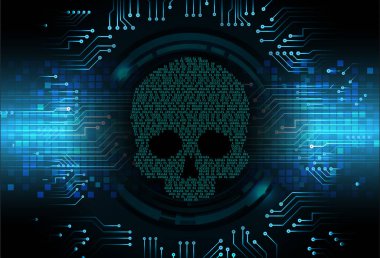 kurukafa siber devre gelecekteki teknoloji konsepti