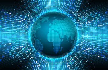 Şifreli toprak küresi dijital duvar kağıdı
