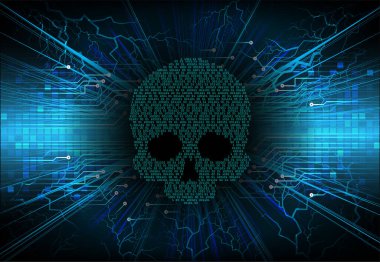 kurukafa siber devre gelecekteki teknoloji konsepti