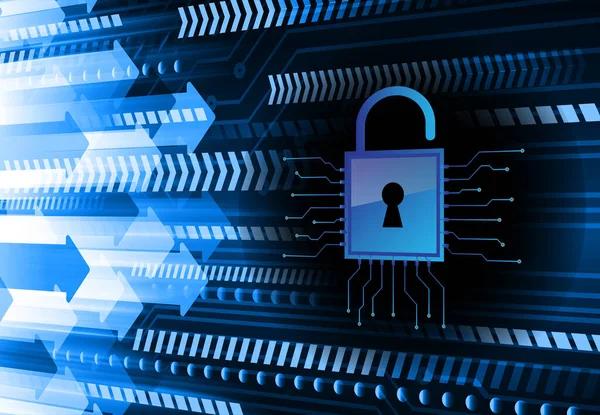 Dolabı olan arka plan, dijital güvenlik kavramı