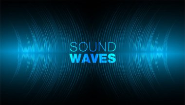 Ses dalgaları fütürist arkaplan