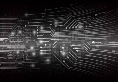 Geometrik şekil ve çizgilerle soyut geleceksel arkaplan
