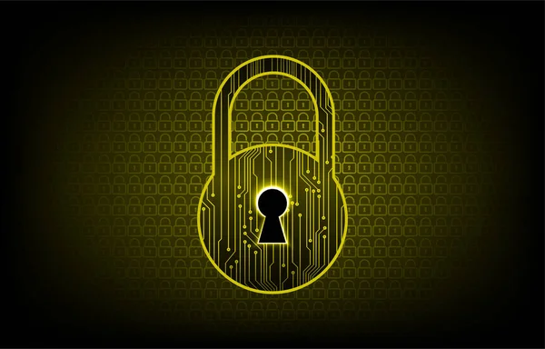 Background Locker Digital Security Concept — Stock Vector