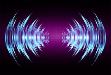 Ses dalgaları fütürist arkaplan