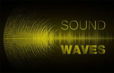 Ses dalgaları fütürist arkaplan