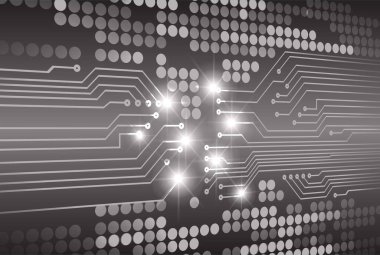 Geometrik şekil ve çizgilerle soyut geleceksel arkaplan